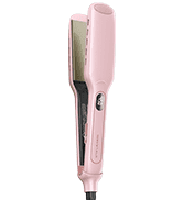 Wavytalk Wet to Straight Hair Straightener, Titanium 1.75 Inch Wide Vent Sesh Flat Iron for Damp or Dry Hair, 20% Faster Styling, Pink