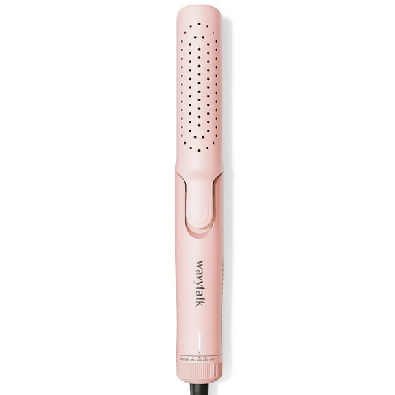 Wavytalk 1.25 inch Airflow Styler Curling Iron, Cool Curl, 360° Cool Air Lock in Style for Lasting Curls, 2 in 1 Hair Straightener and Curler, Pink