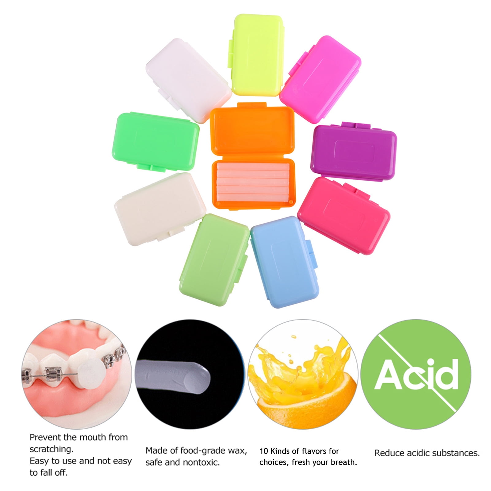 Wax,5 Wax Oral Care Wax Pain 1 Box Of