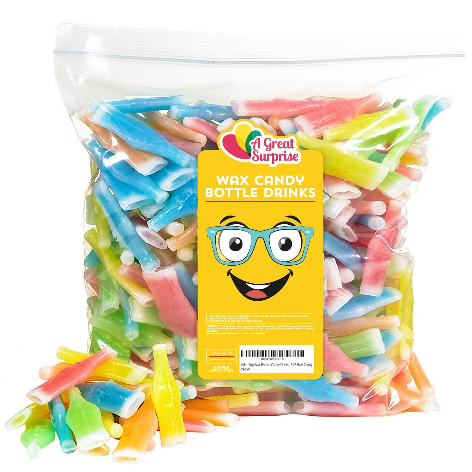 Wax Bottle Candy 3 Pounds Wax Candy Bottles With Juice Candies