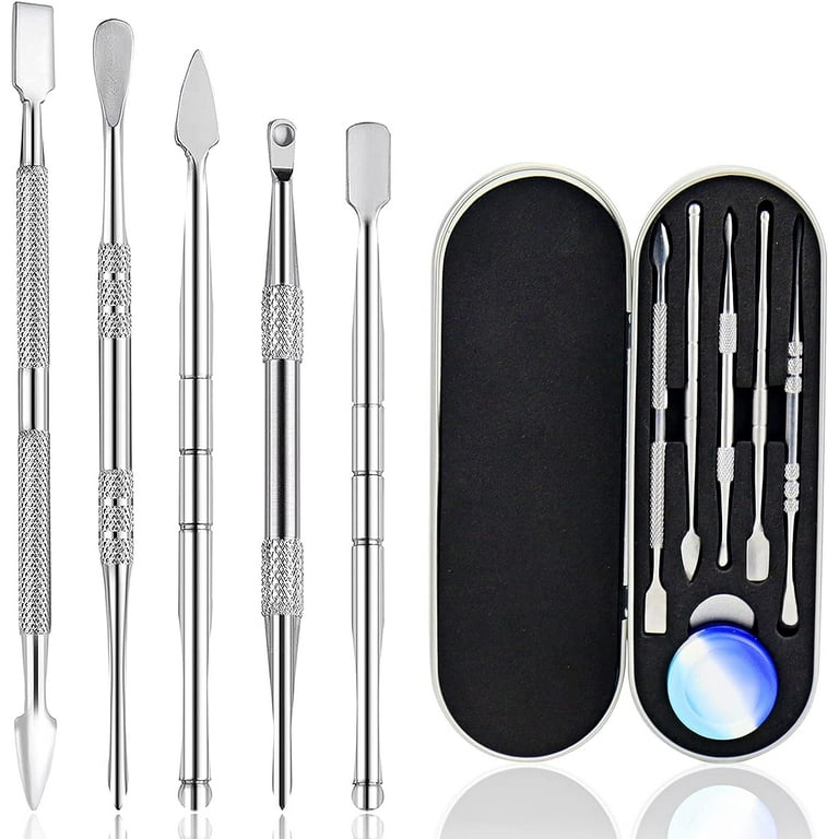 Stainless Steel Dab Tools Set With Case - 10 Piece
