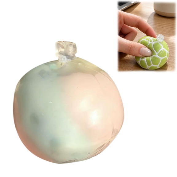 Wax Cracking Squishy & Crispy Stress Balls - Snowball Squishies, Soft Gel Fidget with Crackable Texture