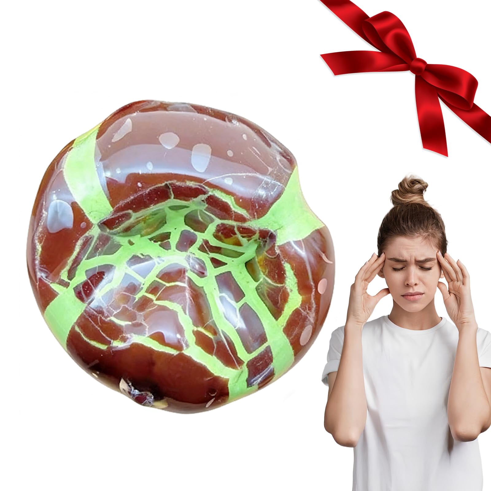 Wax Cracking Squishy Kit - Shapeable Wax Squishies for Asmr, Chocolate Cracking Wax Ball Squishy, 100% Odorless, Non-Sticky, Improving Focus, Easing Tension During Study, Work, Or Relaxation