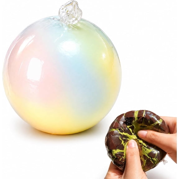 Wax Cracking Squishy Toys, Crunchy Chocolate Stress Balls, Soft Sensory fidget, Office Gift for Stress Relief (Colorful)