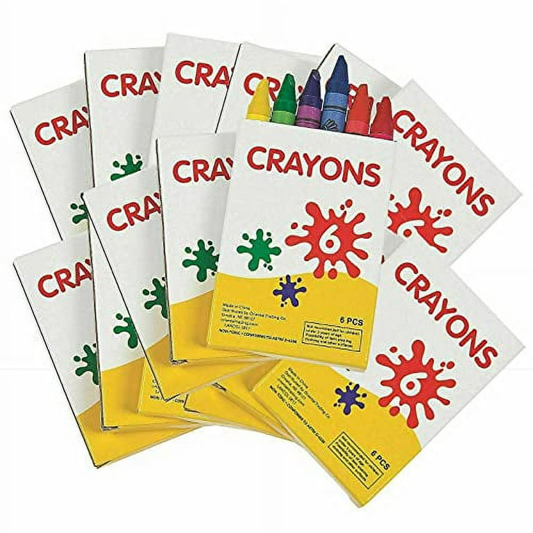 Mini Wax Crayon Packs (4pcs) 4 Assorted Colours : Henbrandt Ltd