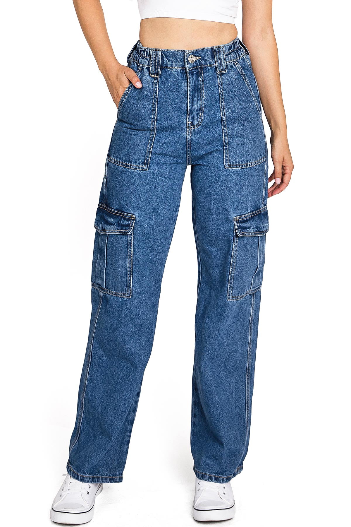 Skater Stretch Cotton Denim Jeans