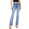 thumbnail image 1 of Wax Jean Womens Juniors High Waisted Bootcut Jeans (Medium Denim, 1), 1 of 5