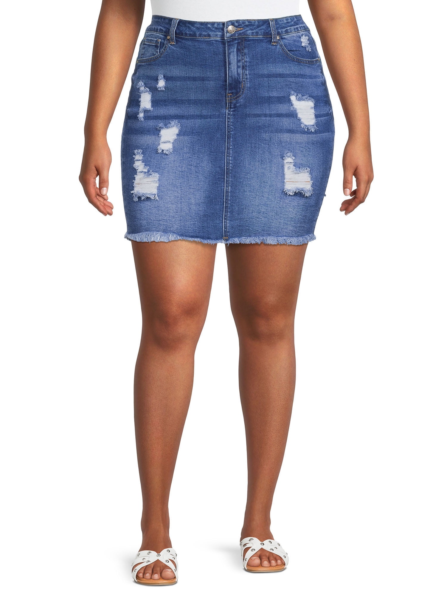 Wax jean skirt sale