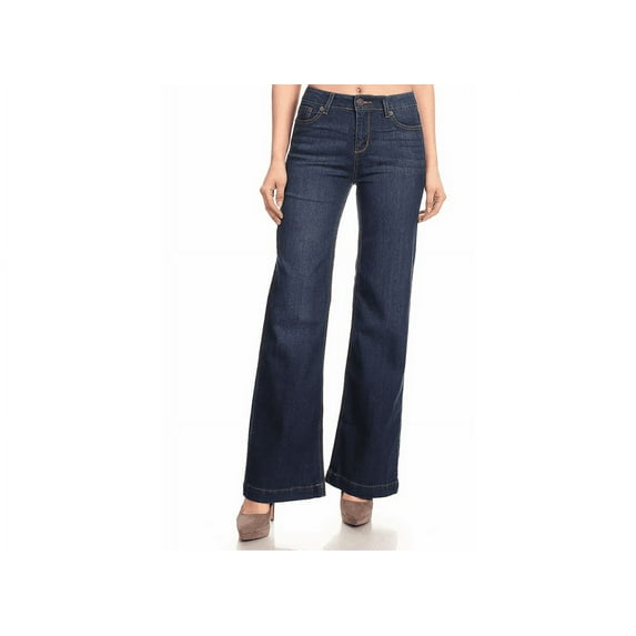 Wax Jeans Women's Juniors Mid Rise Slimming Bootcut Jeans (91000)