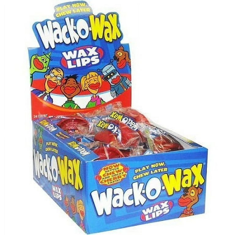 Wax Lips Candy, (Pack of 24)