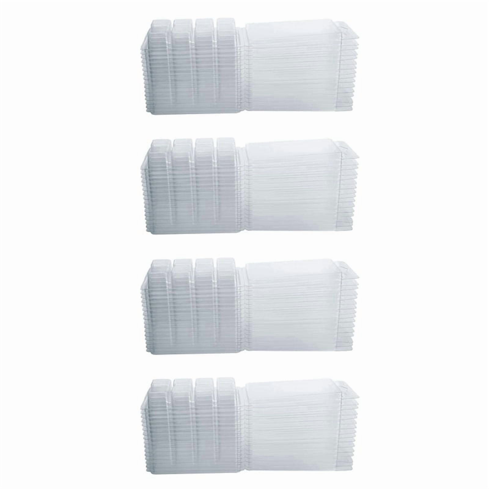 Wax Melt Containers-8 Cavity Clear Empty Plastic Wax Melt Molds-100 Packs Cubes Clamshells for Tarts Wax Melts