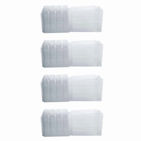 Wax Melt Containers-8 Cavity Clear Empty Plastic Wax Melt Molds-100 Packs Cubes Clamshells for Tarts Wax Melts