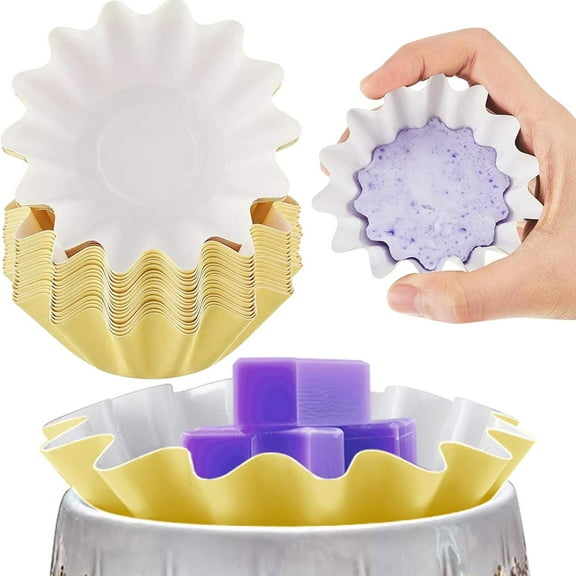 Wax Melt Liners Reusable Wax Warmer Containers Leakproof Cups for Scented Candle, Paper Holders for Electric Pluggable Melter and Burner