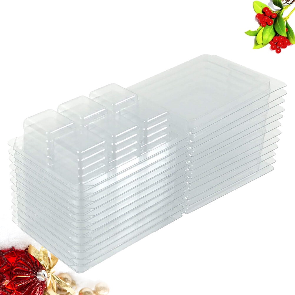 Wax Melt Molds Cube Tray Storage Container Mold Boxes Box Soap Clear