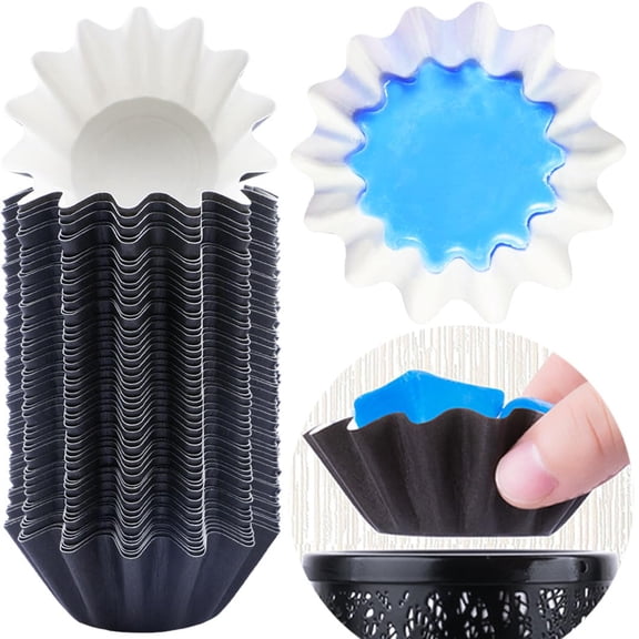 Wax Melt Trays Reusable Liners for Electric Warmers, Scented Wax Melts, Plug in Candle Warmer Melter Burner, 50 Pack Black