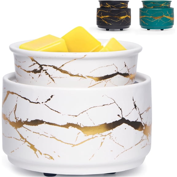 3-in-1 Oil Burner Electric Candle Wax Warmer Burner Melter Fragrance Warmer for Scented Waxs Home Office Bedroom Aromatherapy Gift & Decor