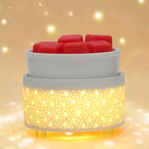 Wax Melt Warmer Ceramic Oil Burner Candle Wax Warmer Burner Heating Plate Melter Warmer for Scented Waxs Office & Decor