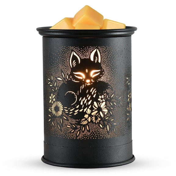 Wax Melt Warmer Metal Wax Warmer for Scented Wax Electric Fragrance Candle Oil Burner 2 in 1 Wax Melts as Gifts for Moms Grandma Women Girls(Sunflower)