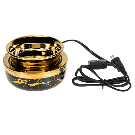 Greenadscape Black Wax Melt Holder for Aromatherapy 1Pcs 4.7x4.7x3.1in