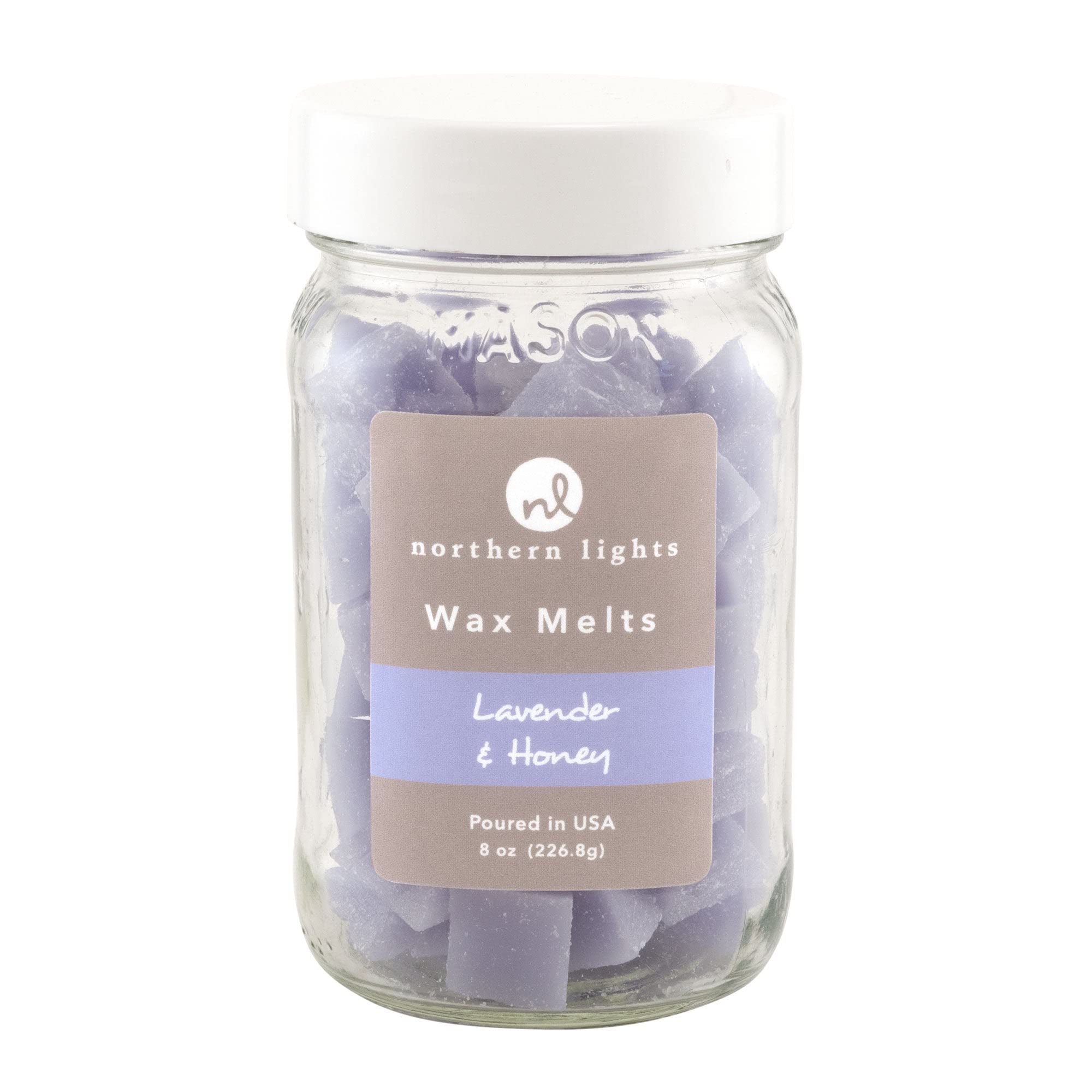Lavender & Honey Scented Wax Melts in 8 oz Jar