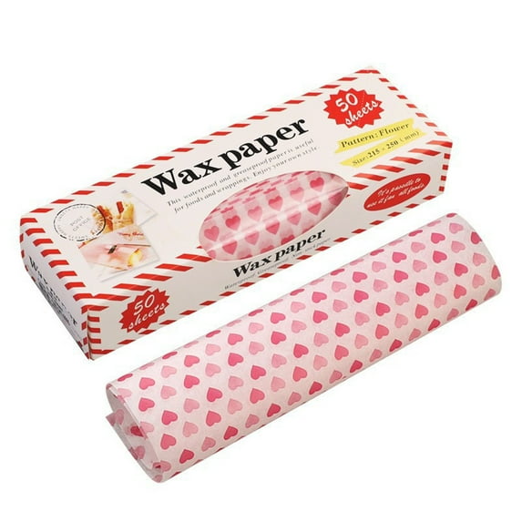 Wax Paper, Food Picnic Paper, Grease Proof Paper, Waterproof Dry Hamburger Paper Liners Wrapping Tissue for Food Basket by Meleg Otthon
