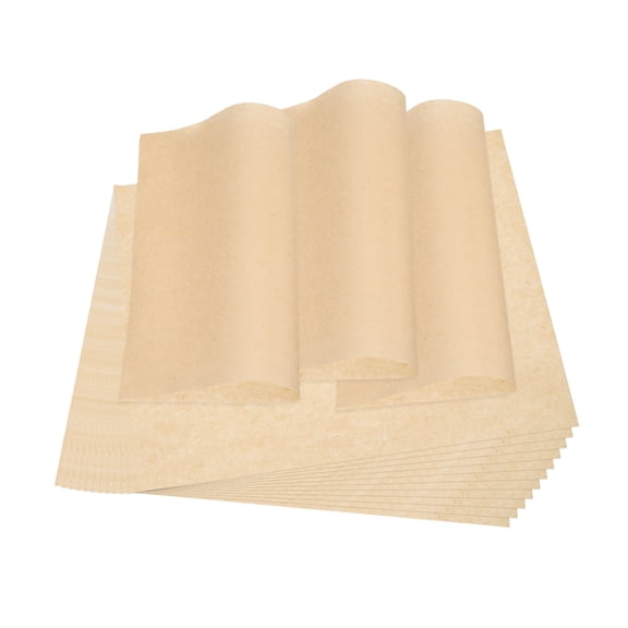 Wax Paper Sheets for Food, 100Pcs 9x9" Grease Proof Food Basket Liner Sheets Pre Cut Sandwich Wrapping Paper for Bread Party Tray Food Basket Liners, Brown