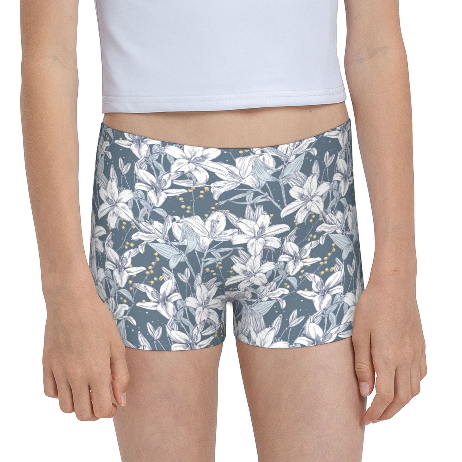 Easygdp Lilies Flowers Girls Hipster Cotton Underwear Little Girls