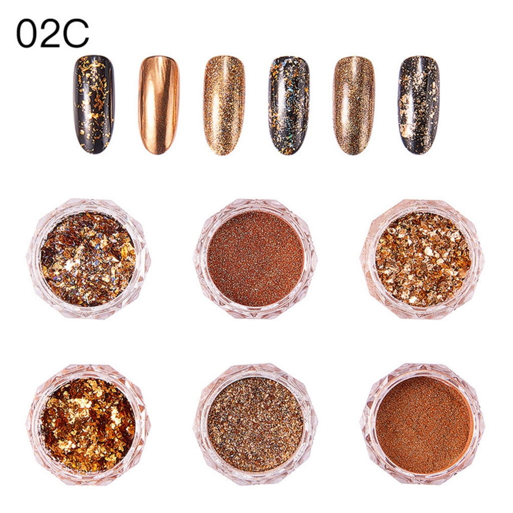 Wax Pens color Powder Color Foil Powder Manicure Powder Set