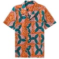 thumbnail image 1 of Wax Print Men Shirt Short Sleeves For Summer, 1 of 6