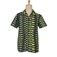 thumbnail image 1 of Wax Print Men Shirt Short Sleeves For Summer, 1 of 6