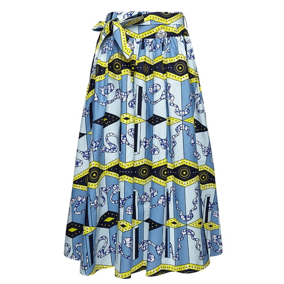Wax Print Skirts Maxi Long Skirt Cotton