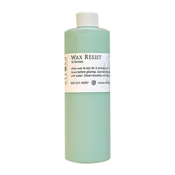 Wax Resist is a Glaze, Underglaze or Slip Barrier Used to Create Interesting Design Work In Ceramics and Pottery (16 ozs)