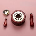 thumbnail image 1 of Wax Seal Kit, Wax Seal Stamp Warmer Stand With Wax Seal Spoon & Stamp Handle For Wedding Wax EnvelopeRed, 1 of 4