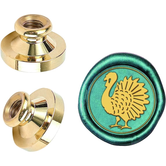 Wax Seal Stamp Head Arrogant Turkey Pattern Retro Brass Sealing Stamp Head Only for Invitation Envelope Sealing Greeting Card Gift Wrapping Wine Package Decor