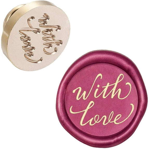 Wax Seal Stamp Head Replacement with Love Removable Sealing Brass Stamp Head Olny for DIY Creative Gift Envelopes Invitations Cards Decoration