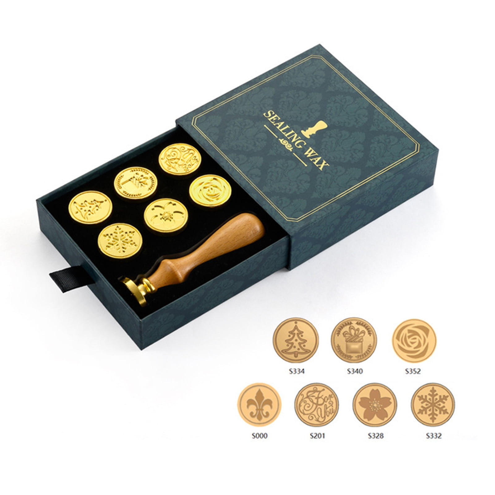 Vintage skull head Sealing Wax Seal Stamp Wood Handle Melting Spoon Wax  Stick Candle Gift Book Box kit Wedding Invitation Embellishment Holiday  Card Christmas Gift Wrap Package Seal Stamp Set – MDLG-Custom