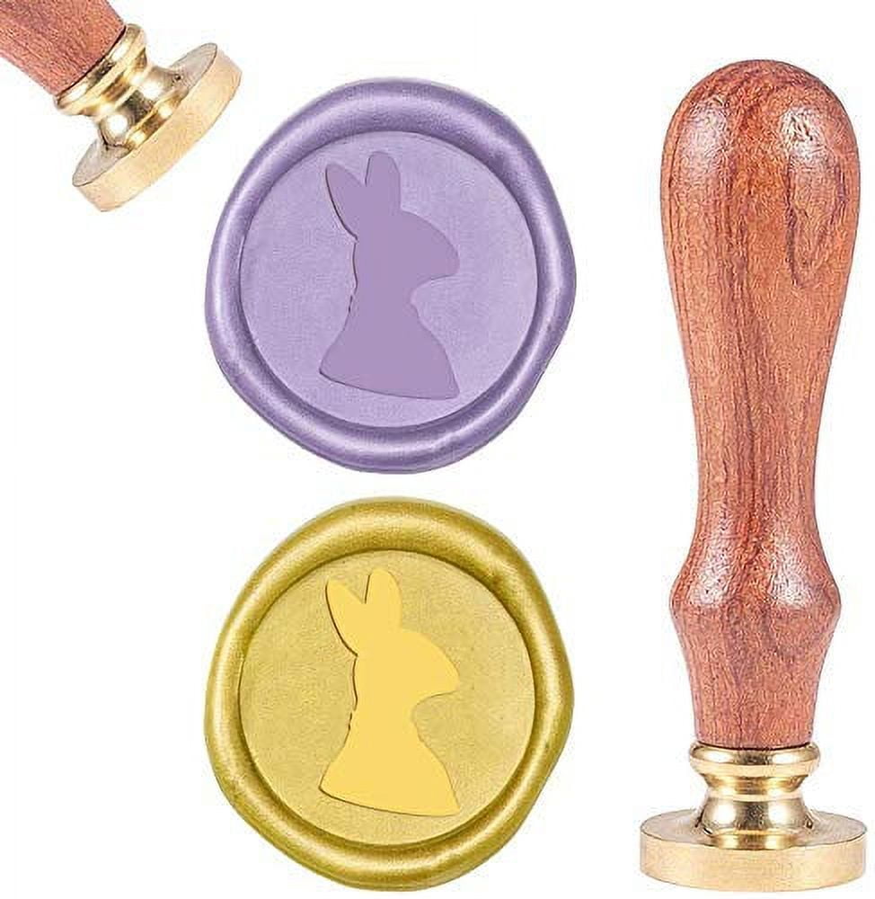 CRASPIRE Skull & Rose Wax Seal Stamp Kit - 25mm Brass Head, Wooden Handle For Invitations, Envelopes, Wedding, Halloween