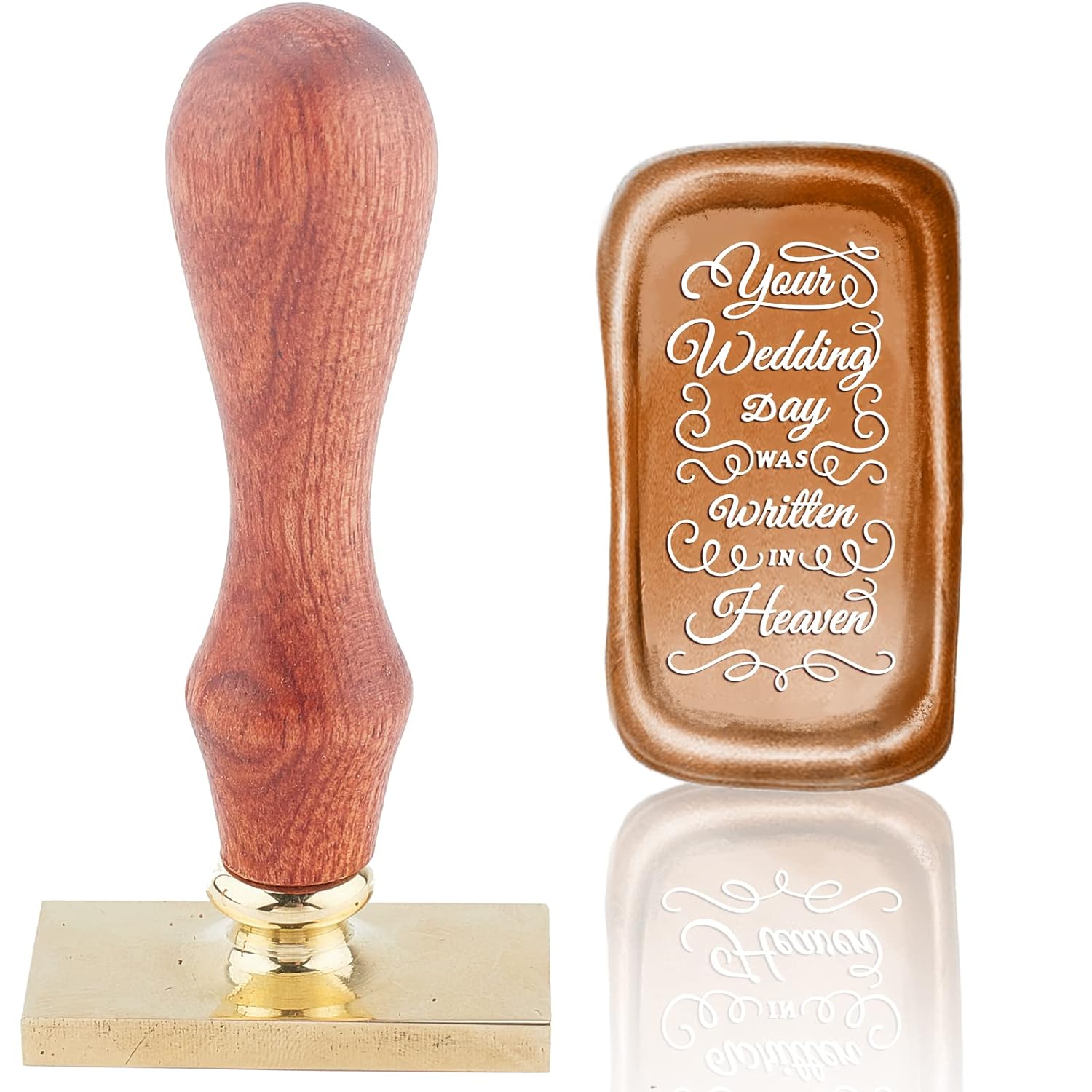 Wrapped Stamp Wax Seal Stamp Wedding Vintage Sealing Wax Stamps Words Rectangle ...