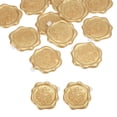 thumbnail image 1 of Wax Seal Stickers, 12 Pcs Embossed Self Adhesive for You Sticker for Envelope Letter Wedding Invitation Card Birthday Party Gift Wrap, Light Gold Tone, 1 of 6