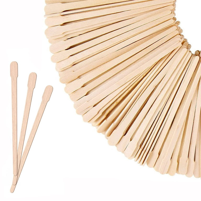 Health & Personal :: Personal Care :: Women Wellness :: 200 Pcs Eyebrow Wax  Sticks Wax Applicator Wood Wax Spatulas for Face and Small Hair Removal  Sticks (Without Handle)