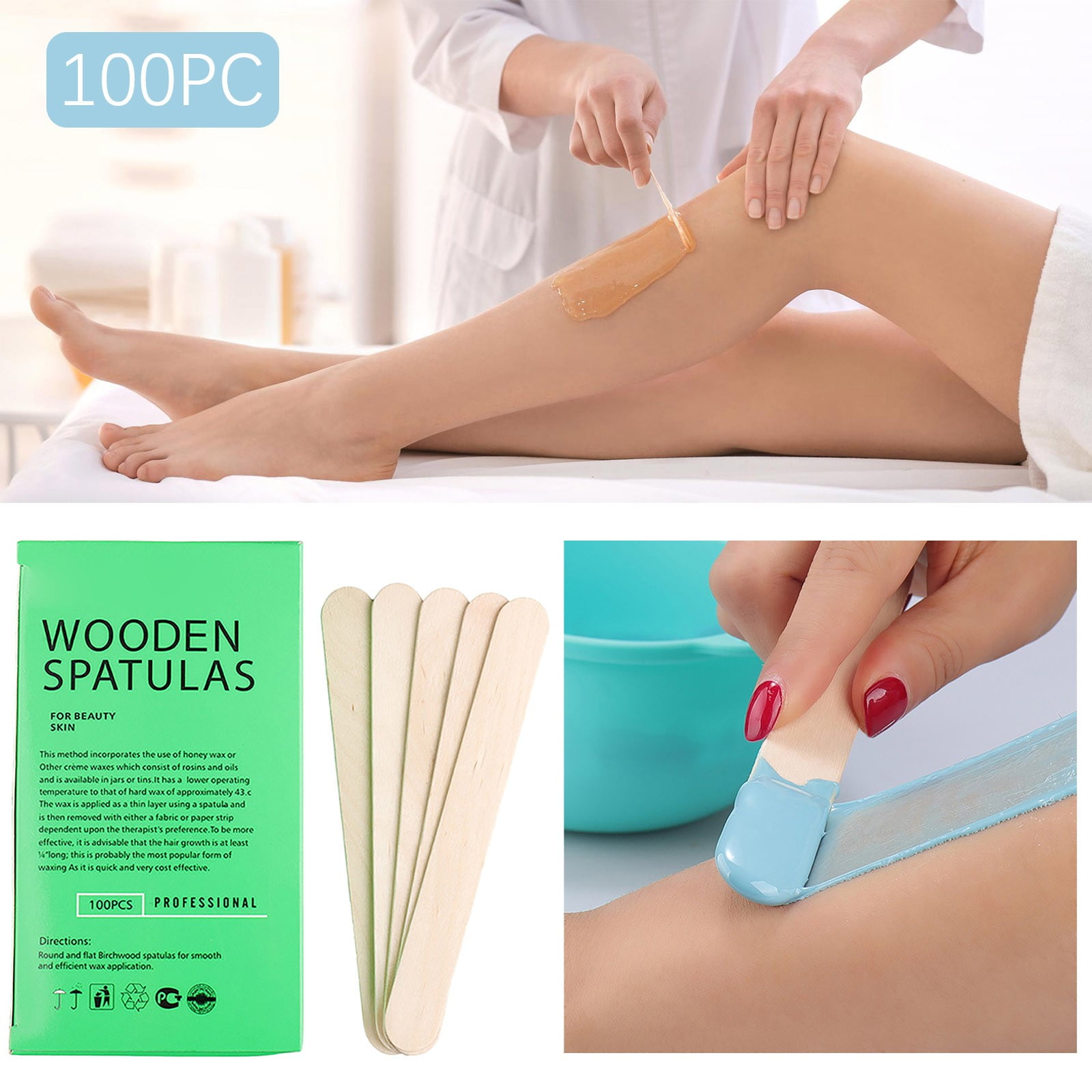 Wax Strip Stick Kit Wax Strip Hair Removal Strip Wax Applicator Stick