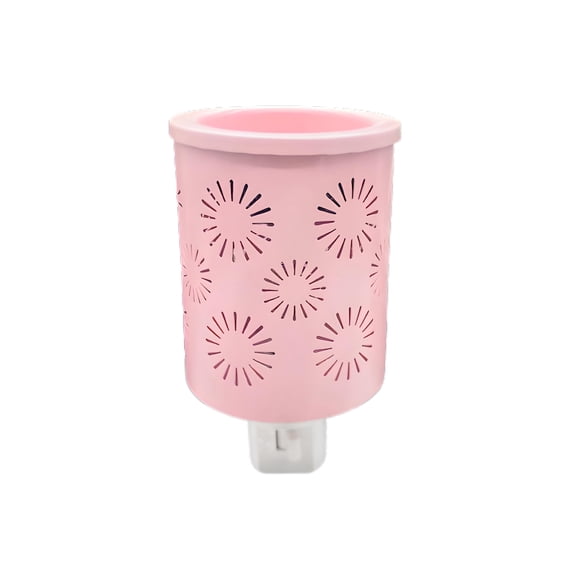 B CENTERBRIDGE Pink Sunflower Metal Plug-In Wax Melt Warmer for Home Light Fragrance