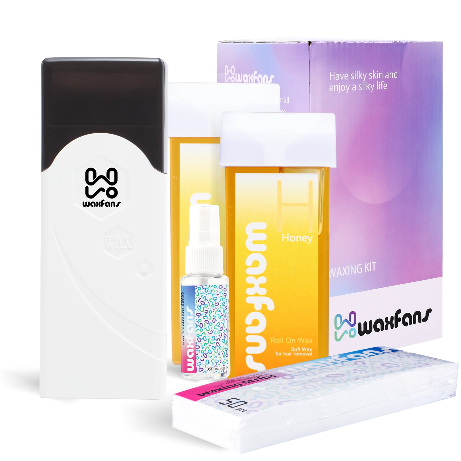 Wax fans Wax Roller Kit for Hair Removal, Easy to Use Wax Warmer ,at