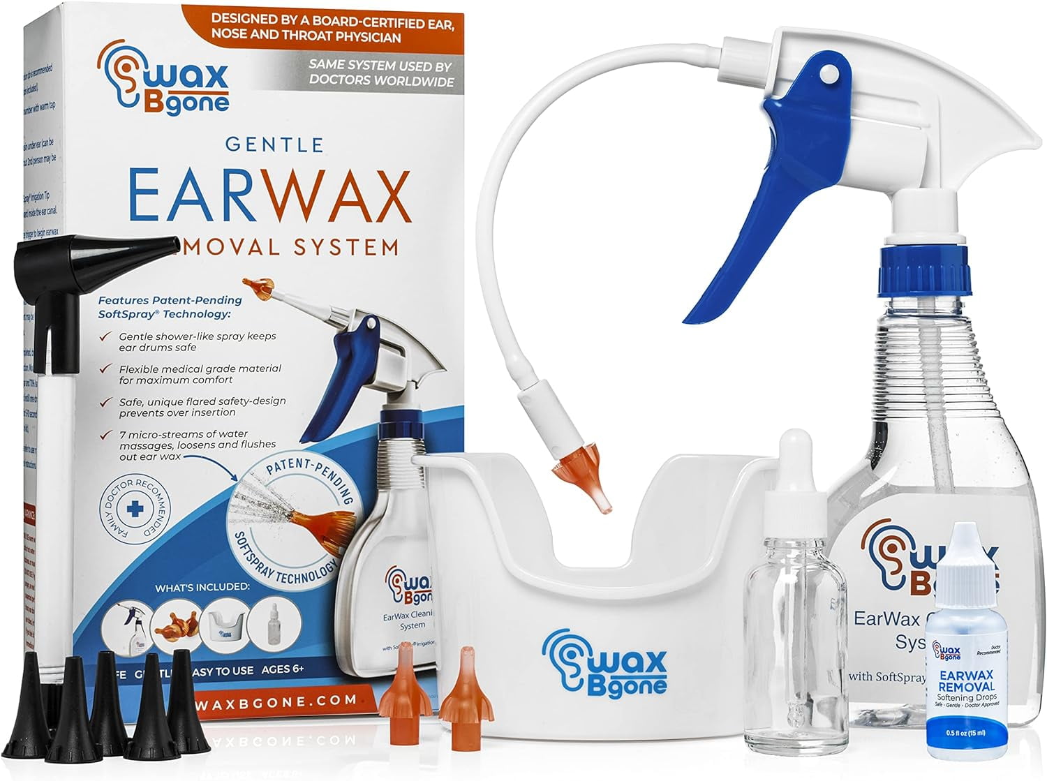 WaxRx Ear Wash System Ear Wax Removal Kit — Mountainside Medical Equipment