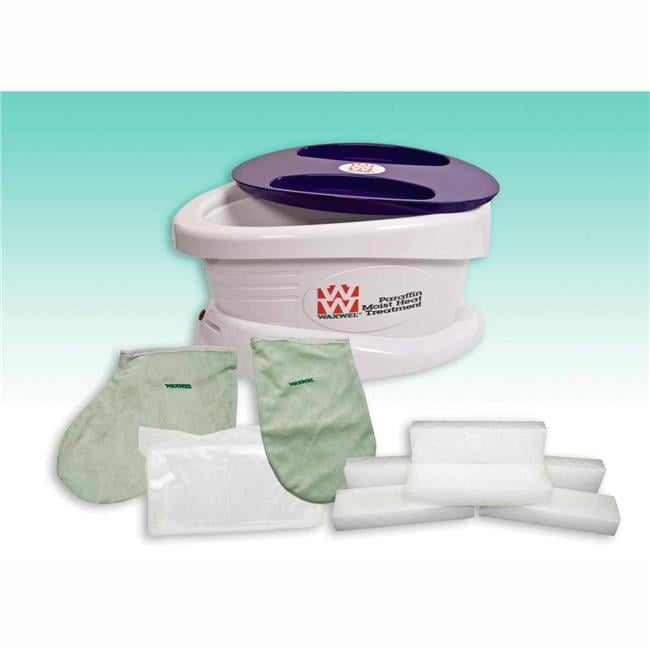 WaxWel Paraffin Bath - Standard Unit Includes: 100 Liners, 1 Mitt, 1 Bootie and 6 lb Wintergreen Paraffin WaxWel Paraffin Bath - Standard Unit Includes: 100 Liners, 1 Mitt, 1 Bootie and 6 lb Wintergreen Paraffin