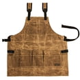 thumbnail image 1 of Waxed Canvas Tool Apron, Carpenter Aprons, Woodworking Aprons, 1 of 7