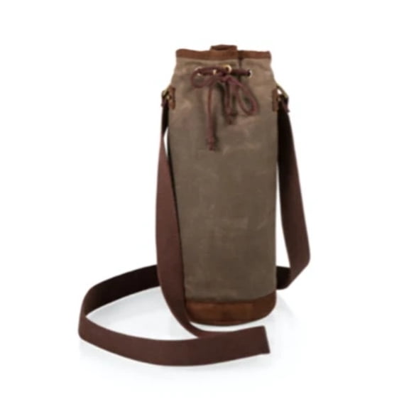 Waxed Canvas Wine Tote