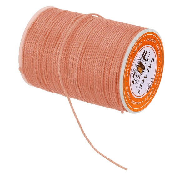 Waxed Cord 0.8mm 60 Yards Wax Bead Leather Thread for Jewelry Making Leather Sewing Light Brown