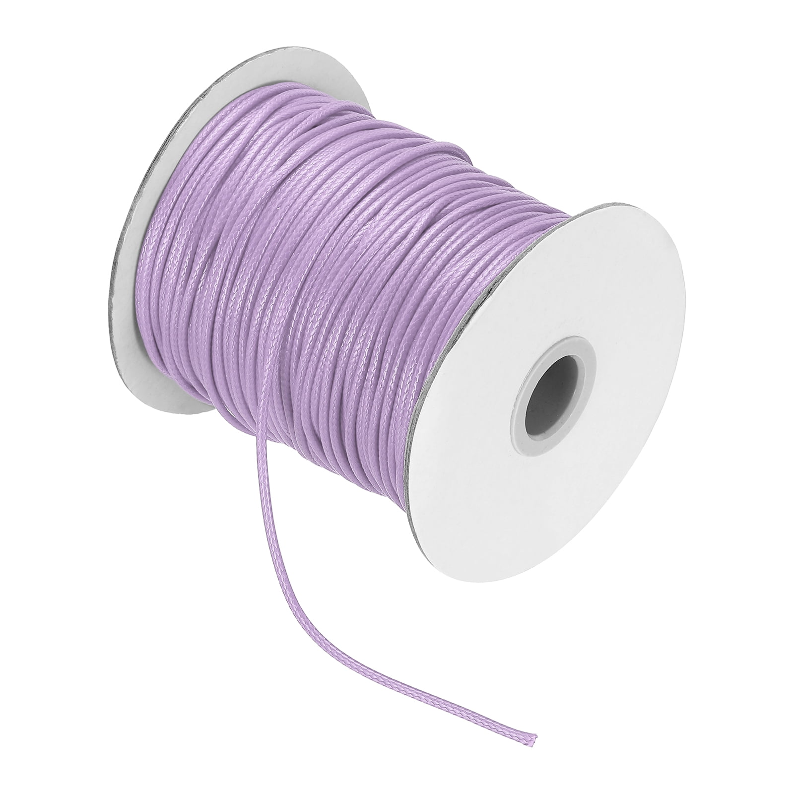 Waxed Cord 2.5mm Waxed Thread 87 Yard Wax String Leather Cord for Bracelet Making, Necklaces, Beading, Jewelry Making and DIY Crafts(Violet)