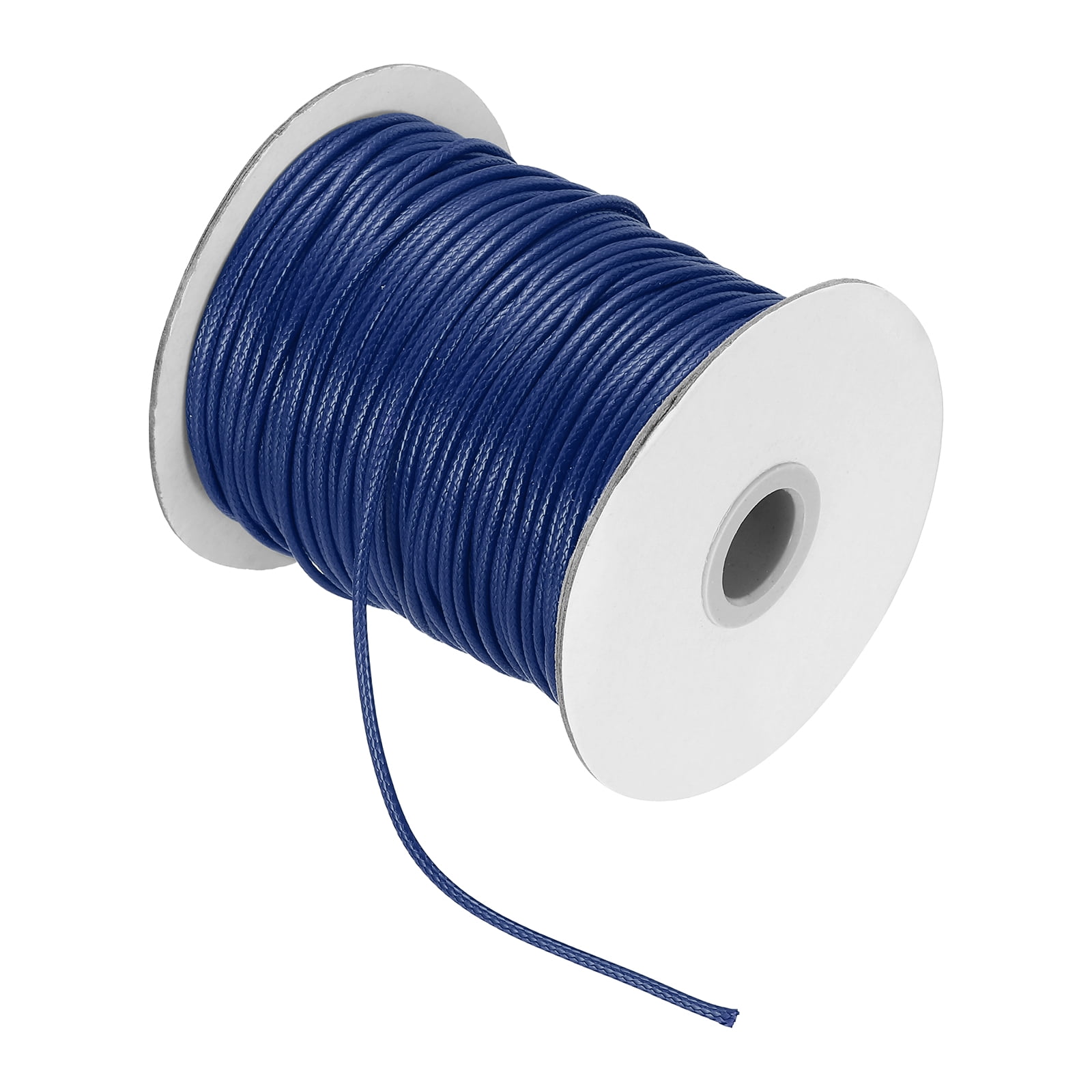 Waxed Cord 3.5mm Waxed Thread 44 Yard Wax String Leather Cord for Bracelet Making, Necklaces, Beading, Jewelry Making and DIY Crafts(Dark Blue)